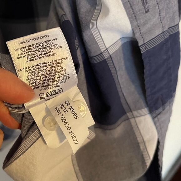 Express Slim Soft Wash Plaid Button Down Shirt - Picture 4 of 9